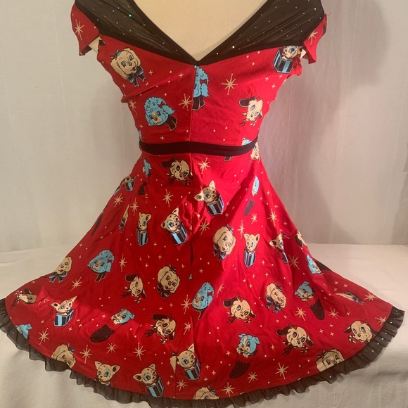 Soupuss 'Holly Jolly' Lyla dress (peekaboo puppies & xmas gifts) discontinued - Picture 3 of 7
